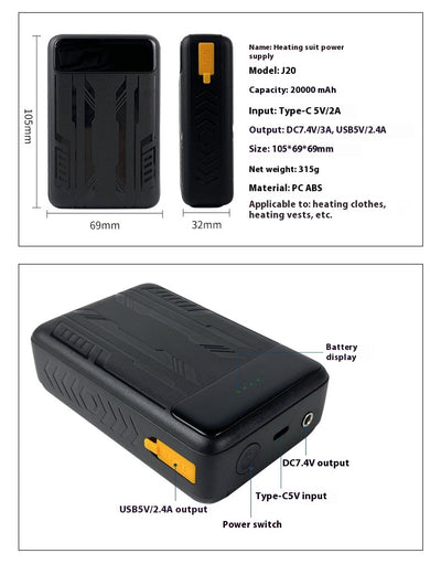 Batería Portátil con Tecnología de Calefacción para Ropa - Image 28