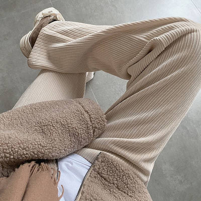 Pantalón Ancho Cintura Alta Estilo Coreano Casual - Image 3