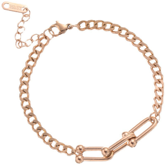 Pulsera de Cadena Cubana Hip Hop en Acero Titanio para Mujer - Image 15