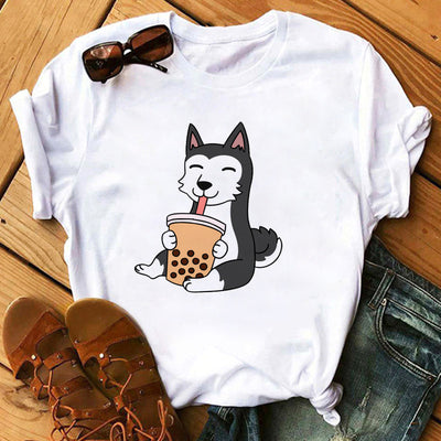 Playera Estampado Té con Leche - Manga Corta para Mujer - Image 14