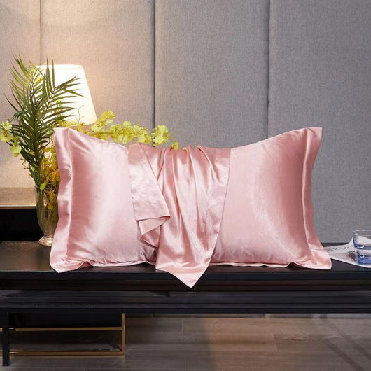 Funda de Almohada en Seda de Hielo Simple para el Hogar - Image 25