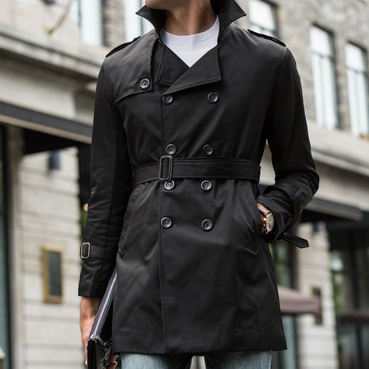Abrigo Trinchera Casual para Hombre Largo Medio - Image 12