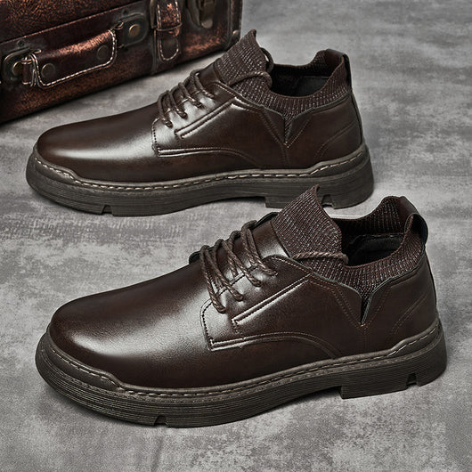 Zapatos Casuales Hombre Suela Gruesa Punta Redonda - Image 6