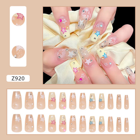 Pegatinas de Uñas Removibles con Cristales - Set de 24 Piezas - Image 2