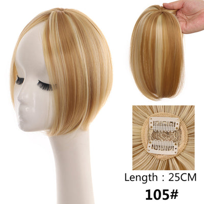 Peluca Mujer Cabello Liso Raya Central con Flequillo Lateral - Sistema de Dos Clips - Image 13