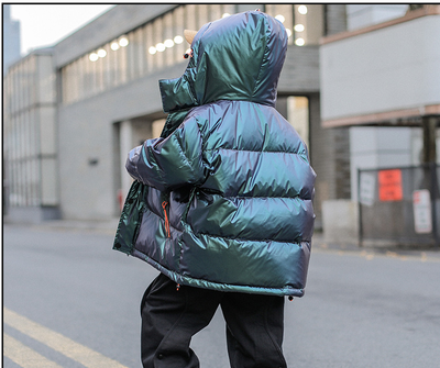 Abrigo de Plumón de Pato Blanco Estilo Occidental para Niños Grandes - Image 16