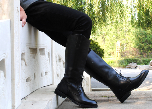 Botas Ecuestres Impermeables de Cuero para Hombre y Mujer - Botas Altas hasta la Rodilla Negro y Café - Image 11