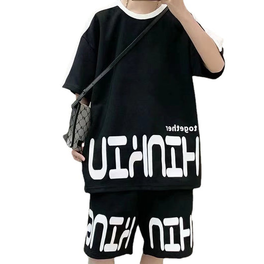 Playera Hombre Estilo Urbano con Estampado Alfabético Europeo y Americano - Image 5
