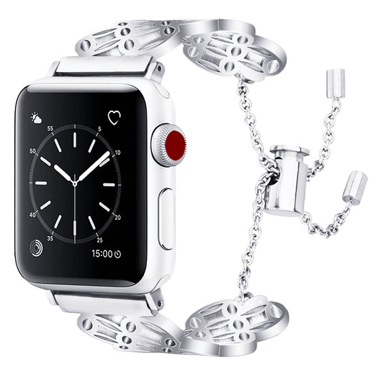 Correa Mariposa Floral de Acero Inoxidable Compatible con Apple Watch - Image 21