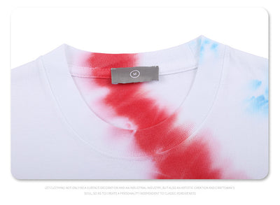 Playera Tie-Dye Estampada Suelta para Hombre - Image 2