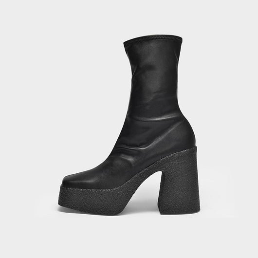 Botas Retro de Tacón Alto para Primavera y Otoño - Image 12