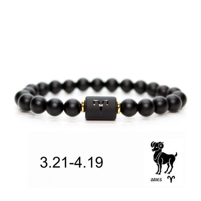 Pulsera de Piedra Natural Ágata Negra Mate para Hombre - Image 10