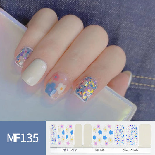 Pegatinas de Uñas Tulipanes Pintados a Mano - Image 19