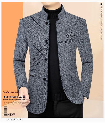 Abrigo Ejecutivo Casual para Hombre - Chaqueta Stand Collar Elegante - Image 21