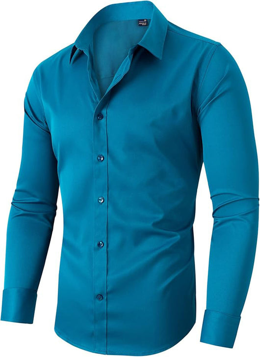 Camisa Blanca Formal Slim Fit para Primavera y Otoño - Image 17