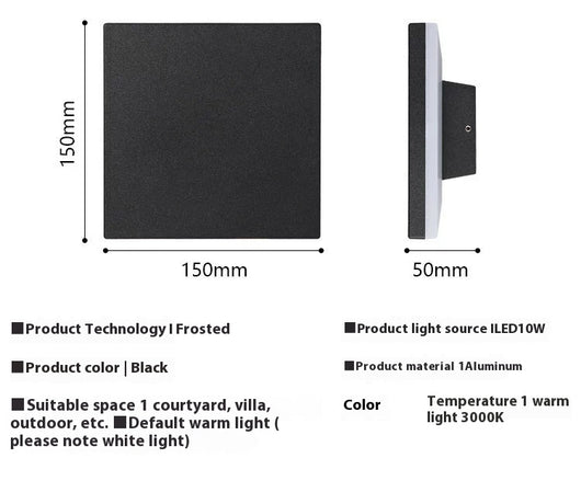Lámpara LED para Exterior Minimalista Resistente al Agua - Image 8