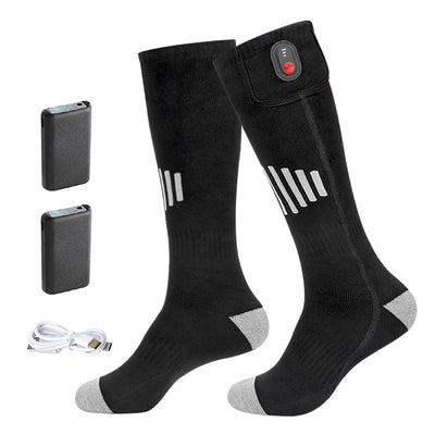 Calcetines Térmicos de Algodón Puro con Calefacción Eléctrica para Esquí - Image 7