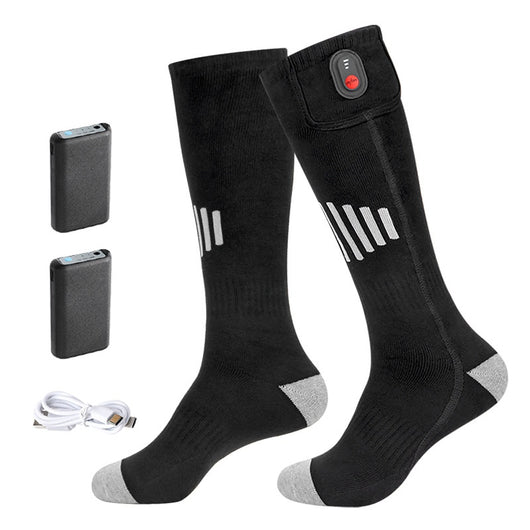 Calcetines Térmicos de Algodón Puro con Calefacción Eléctrica para Esquí - Image 7