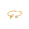 Golden stainless steel unisex ring Dorado G