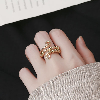 Anillo Antiestrés Doble Capa Ajustable con Retención de Color - Image 13
