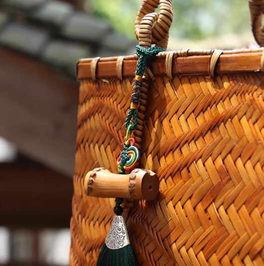 Bolsa de Viaje Tejida en Bambú - Diseño Artesanal Sostenible - Image 9