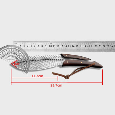 Cuchillo Outdoor Feather con Filo Recto y Estuche Integrado - Image 9