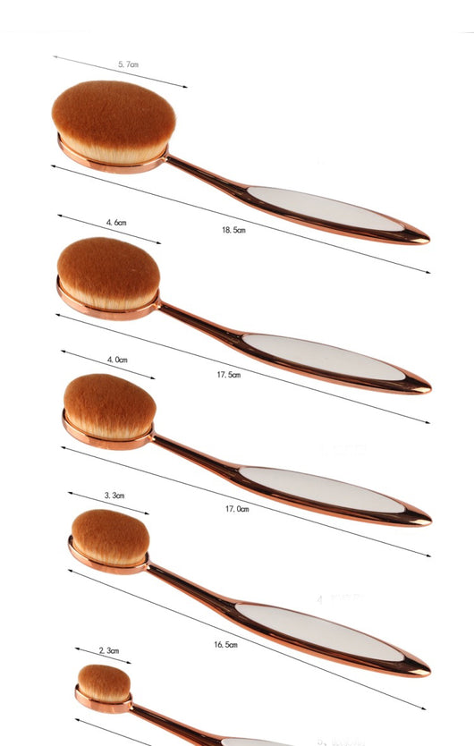 Set de Brochas de Maquillaje Oro Rosa Premium - Image 15