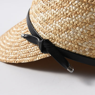 Gorro de Paja con Visera para Mujer - Protección Solar Elegante - Image 4