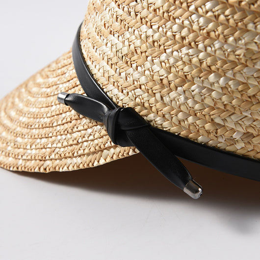 Gorro de Paja con Visera para Mujer - Protección Solar Elegante - Image 4