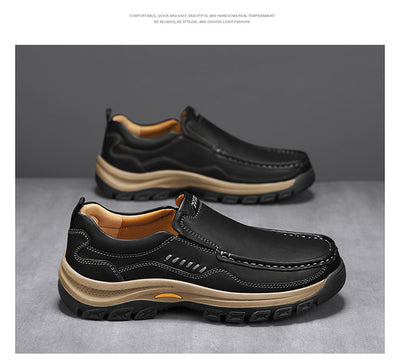 Zapatos de Cuero Casual Estilo Británico para Senderismo y Outdoor - Image 25