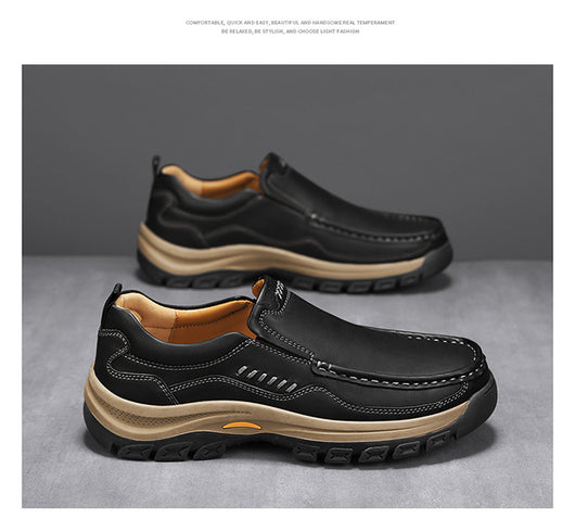 Zapatos de Cuero Casual Estilo Británico para Senderismo y Outdoor - Image 25