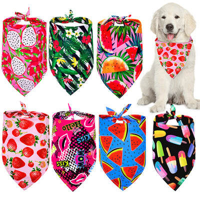 Pañuelo Triangular Absorbente para Perros - Diseño Frutas de Verano - Image 17