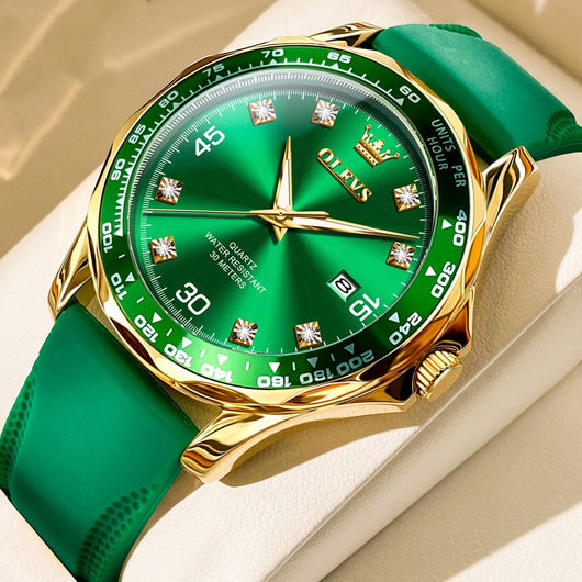 Reloj Submarino Verde Cuarzo Luminoso para Hombre - Image 18
