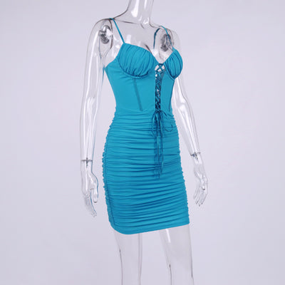 Vestido Sling Escotado sin Espalda con Detalle Hueco - Image 25