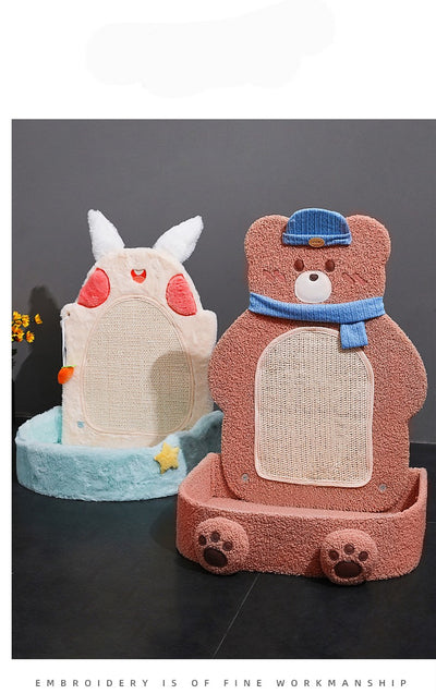 Rascador Vertical para Gatos con Cuerda de Cáñamo y Estante - Image 14
