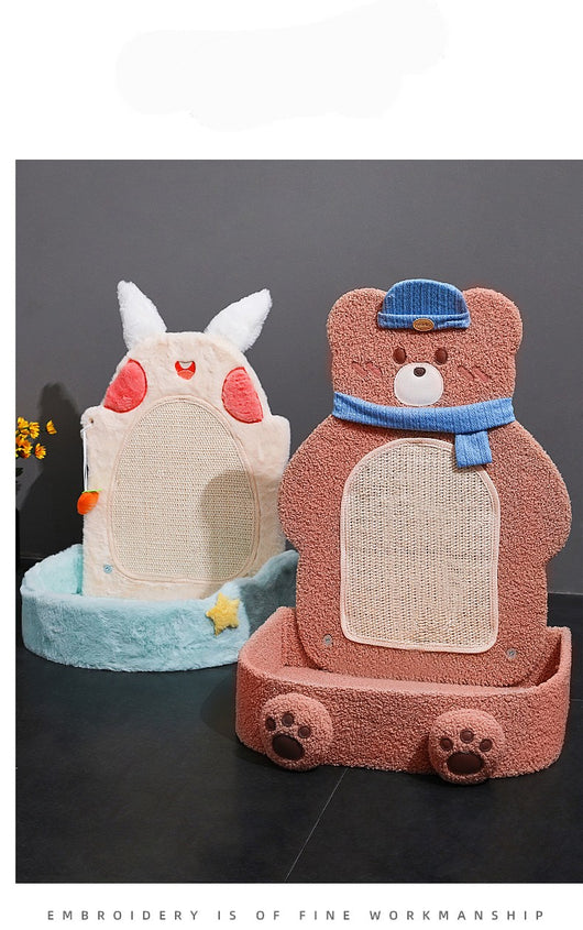 Rascador Vertical para Gatos con Cuerda de Cáñamo y Estante - Image 14