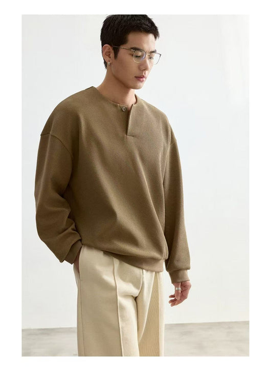 Sudadera Cuello Redondo Ligera para Hombre Talla Grande - Image 13