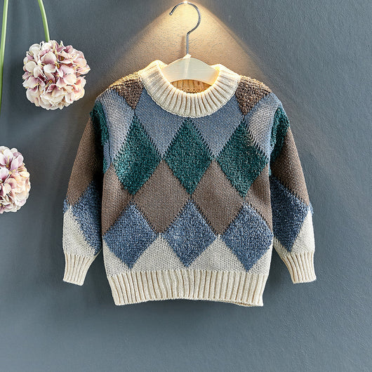 Suéter Casual a Cuadros para Niñas - Image 10