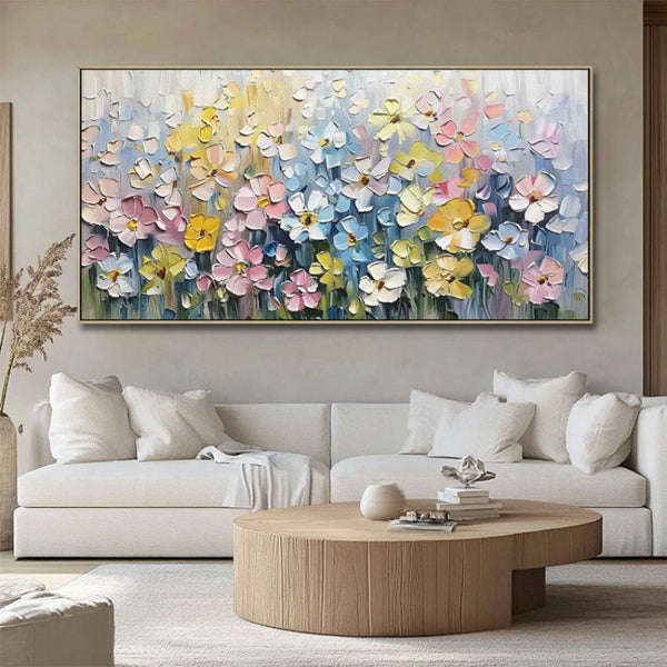Cuadro Abstracto Moderno al Óleo sobre Lienzo - Arte Texturizado Hecho a Mano