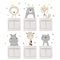 10 X 10CMx6 Piezas Typesetting StyleA