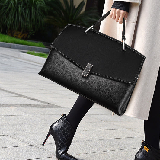 Bolsa de Cuero Genuino para Mujer - Cartera Elegante de Gran Capacidad - Image 9