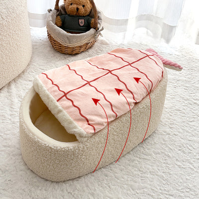 Cama Térmica para Mascotas Estilo Sushi - Nido Removible Todo Clima - Image 5