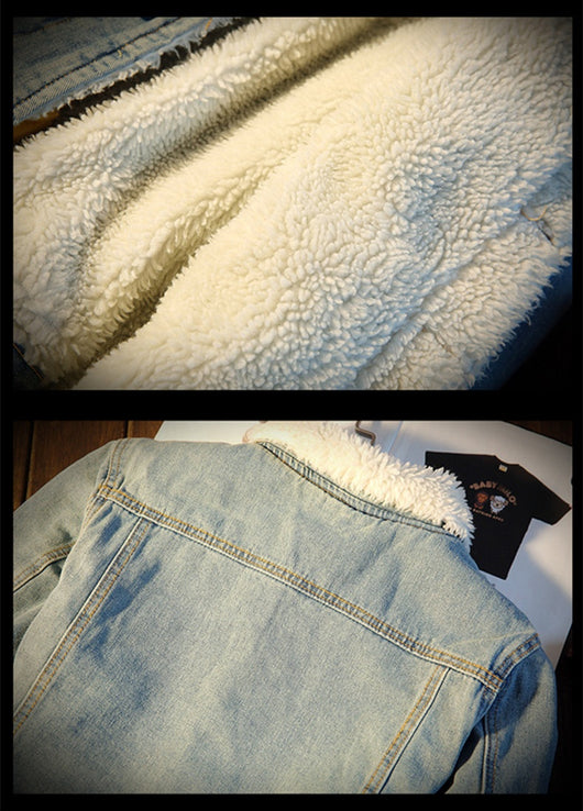 Abrigo Denim Forrado en Fleece para Hombre - Edición Invierno - Image 13