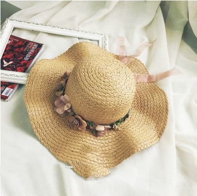 Sombrero de Paja para Playa con Protección Solar - Image 2