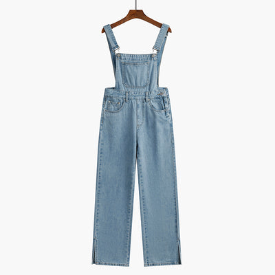 Overol Denim Cintura Alta Holgado para Primavera - Image 4