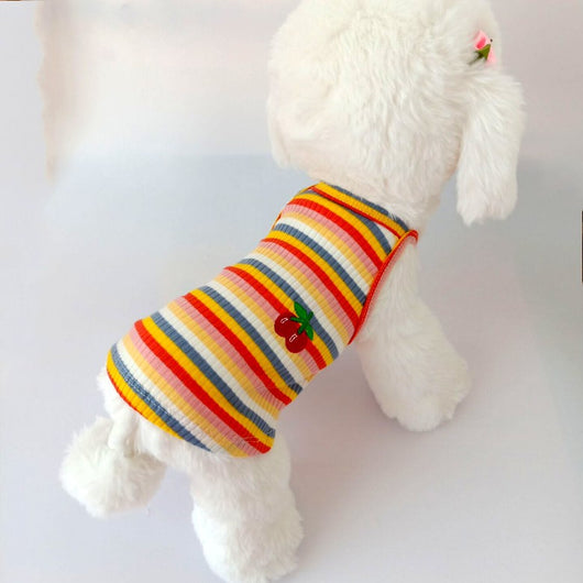 Chaleco Rayado de Cereza para Perros Pequeños - Image 7