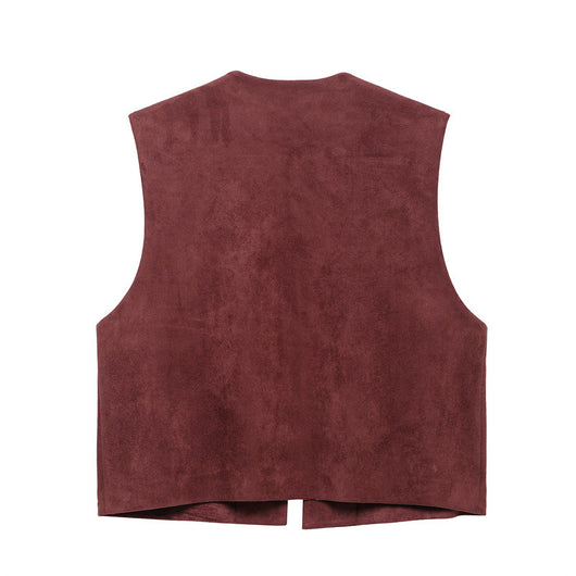 Chaleco de Gamuza con Bordados - Estilo Europeo y Americano para Mujer - Image 9
