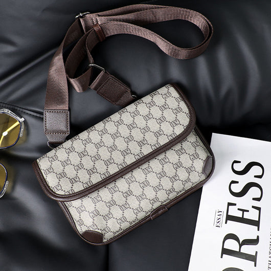 Bolso de Hombro Cuadros Piel Auténtica Estilo Urbano - Image 8