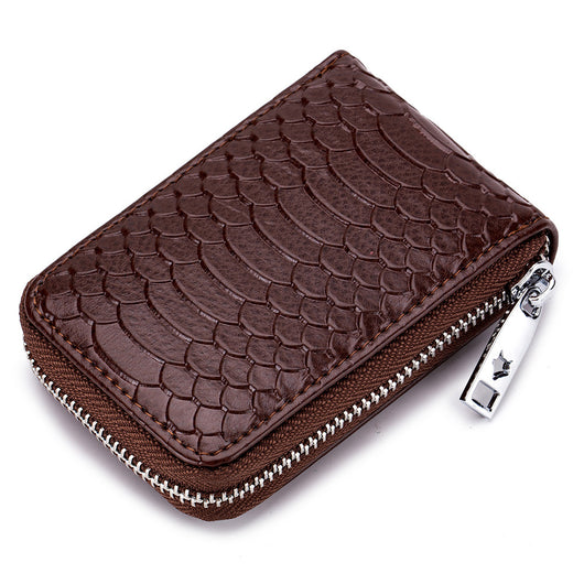 Monedero Pequeño para Tarjetas y Monedas con Patrón de Serpiente para Mujer - Image 7