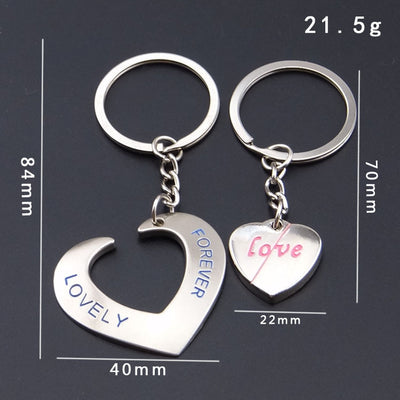 Llavero de Corazón Personalizado para Parejas - Conectados de Corazón a Corazón - Image 4